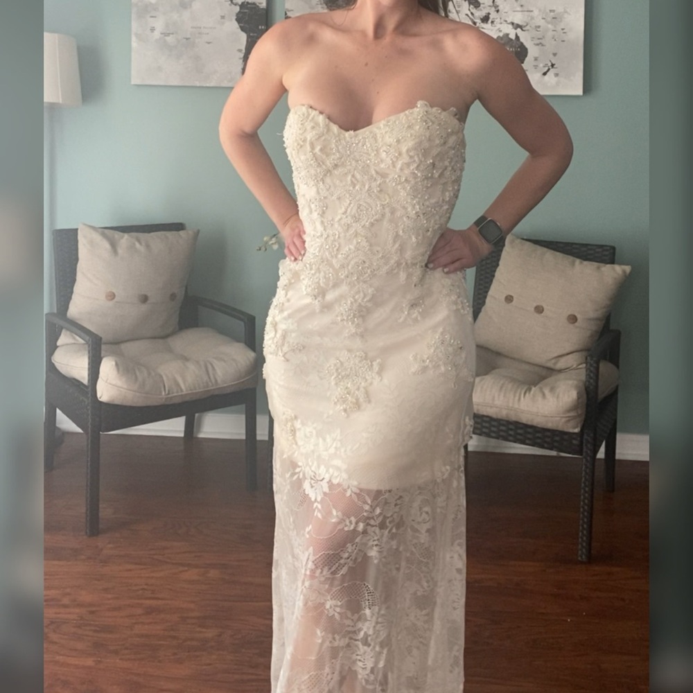 Jovani lace wedding dress, homecoming dress or pageant gown